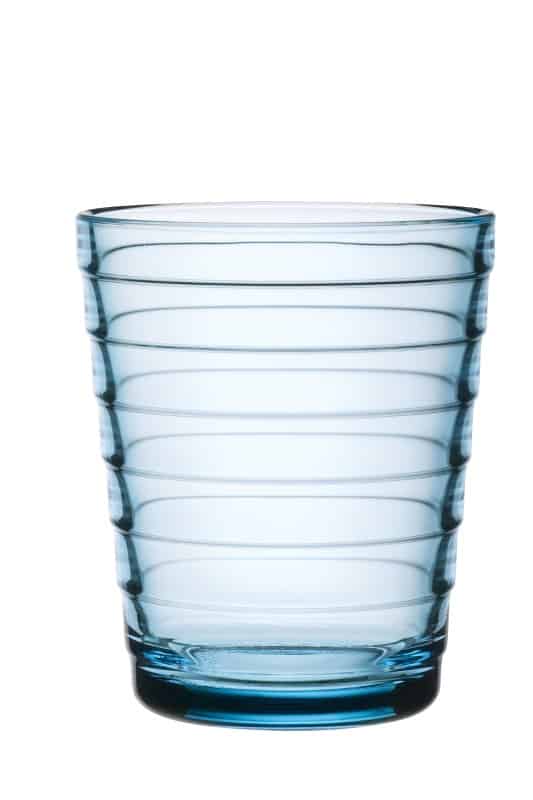 Aino Aalto 2x22 cl light blue glass / vaaleansininen  