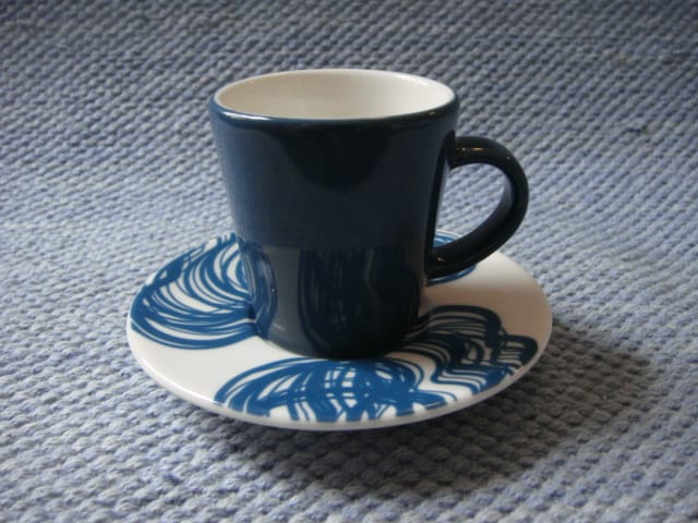 Iittala Aika Graphics espressokuppi sininen.