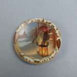 Arabia Tonttu ja lyhty seinälautanen 12 cm.