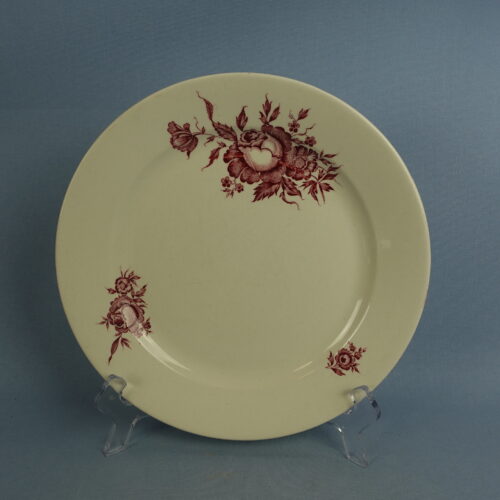 Arabia Kolme ruusua lautanen punainen.