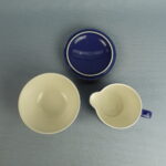 Arabia Domino Combo sokerikko ja kermakko sininen.