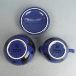 Arabia Domino Combo sokerikko ja kermakko sininen.