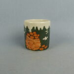 Arabia Pontikka muki kissa ja lintu.