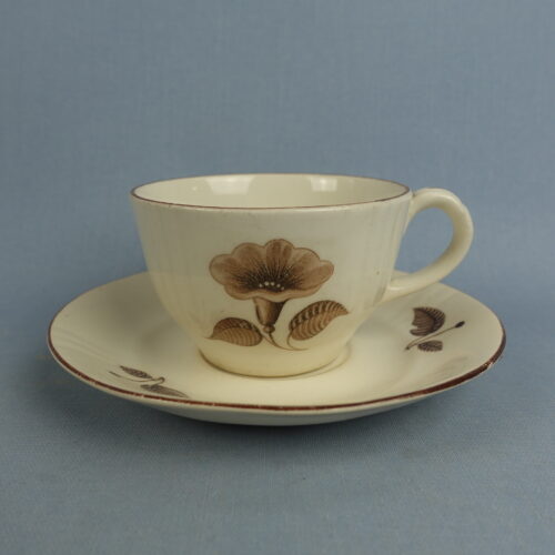 Arabia Kahvikuppi ruskea koriste RD-malli.