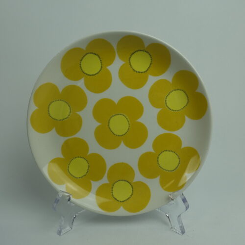 Arabia Aurinko lautanen 17 cm keltainen.