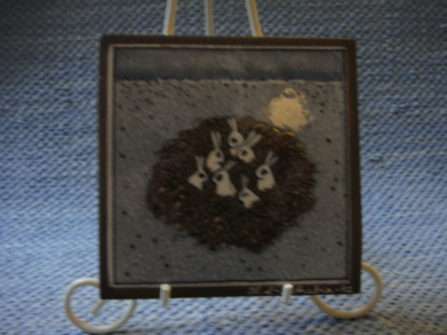 Arabia Jänistenpesä seinälaatta