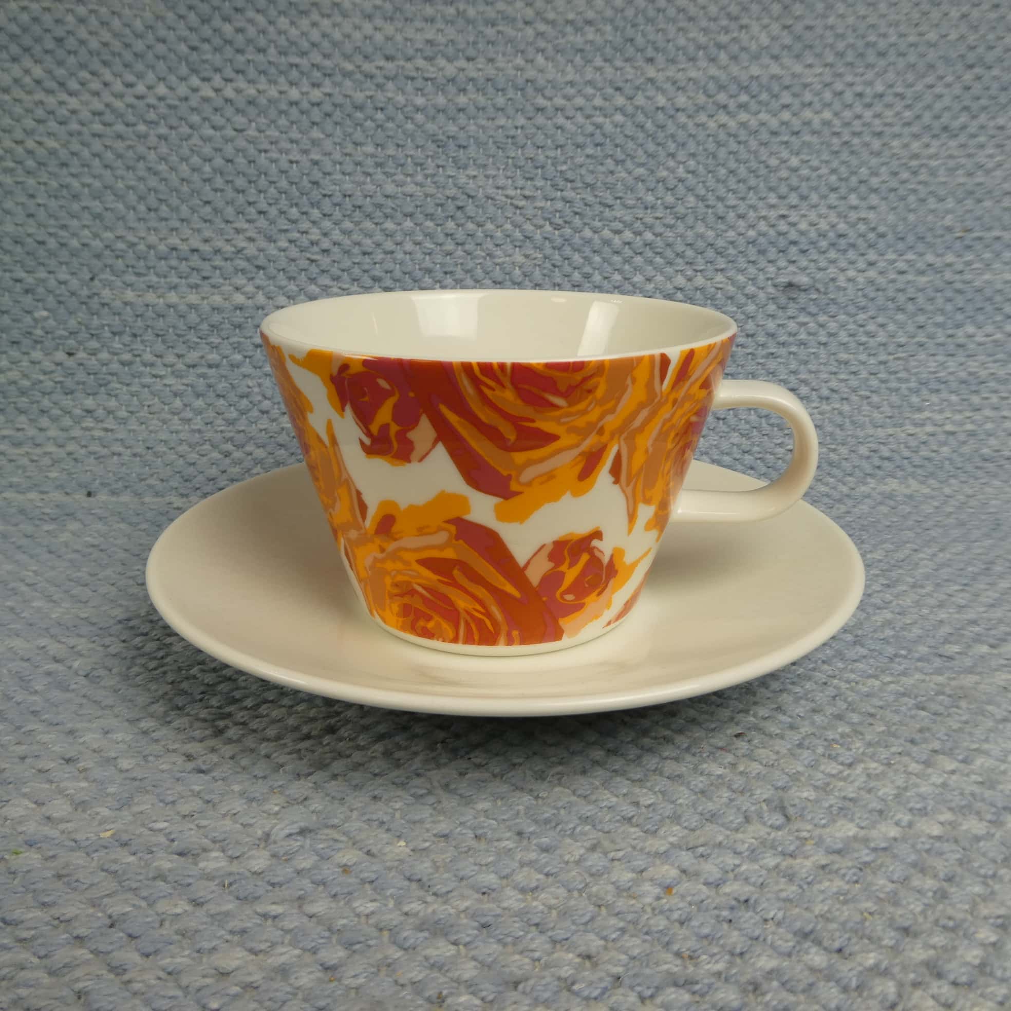 Arabia KoKo Roses kahvikuppi orange