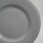 Arabia Lautanen 17 cm salmiakkikuvio, sininen