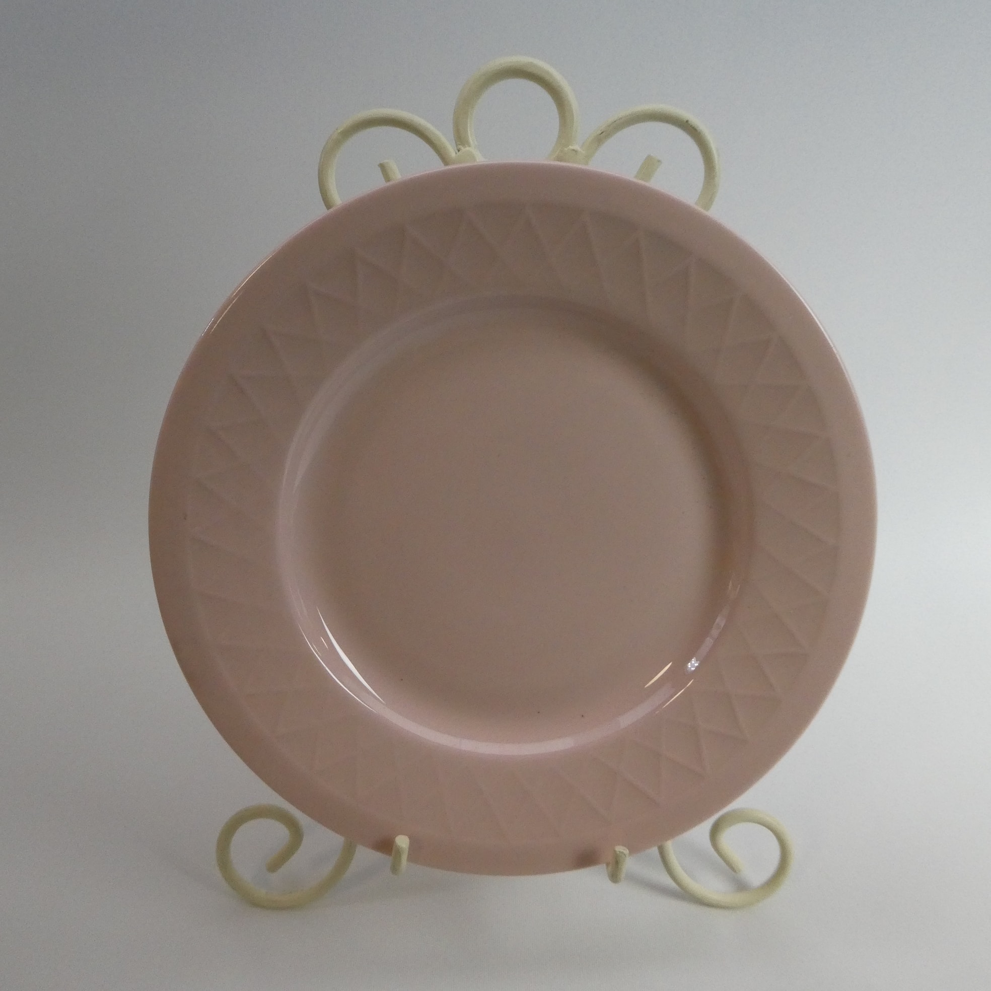 Arabia Sävyposliini lautanen rosa 17 cm