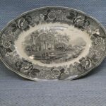 Arabia Maisema tarjoiluvati mustanharmaa