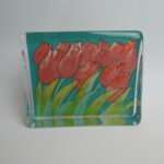 Iittala Tulppaanit lasikortti 150 mm punainen Heljä