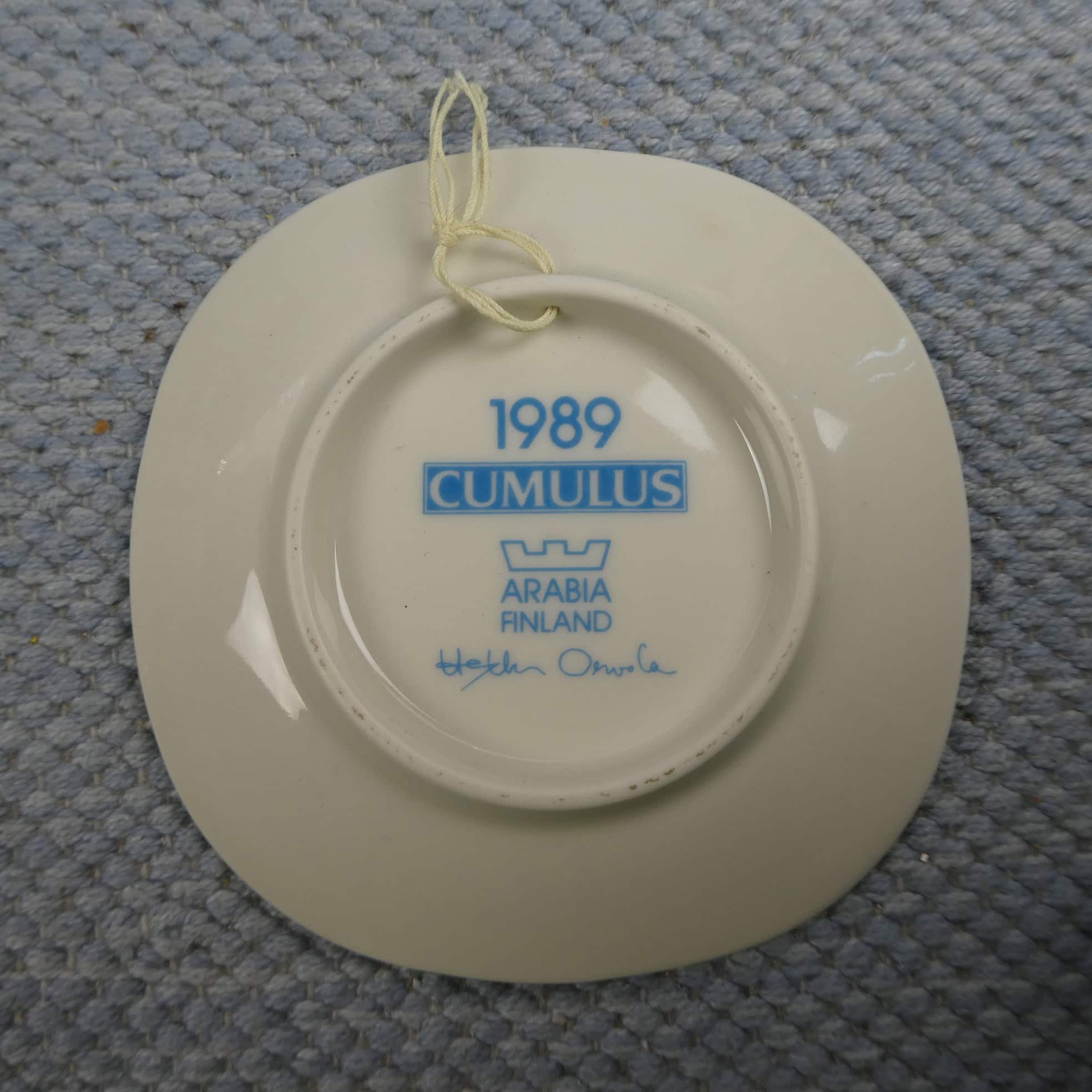 ARABIA - ARABIA Heikki Orvola CUMULUS アラビア 1989 Vintage品】アラビア ARABIA クムルス CUMULUS ミニプレート