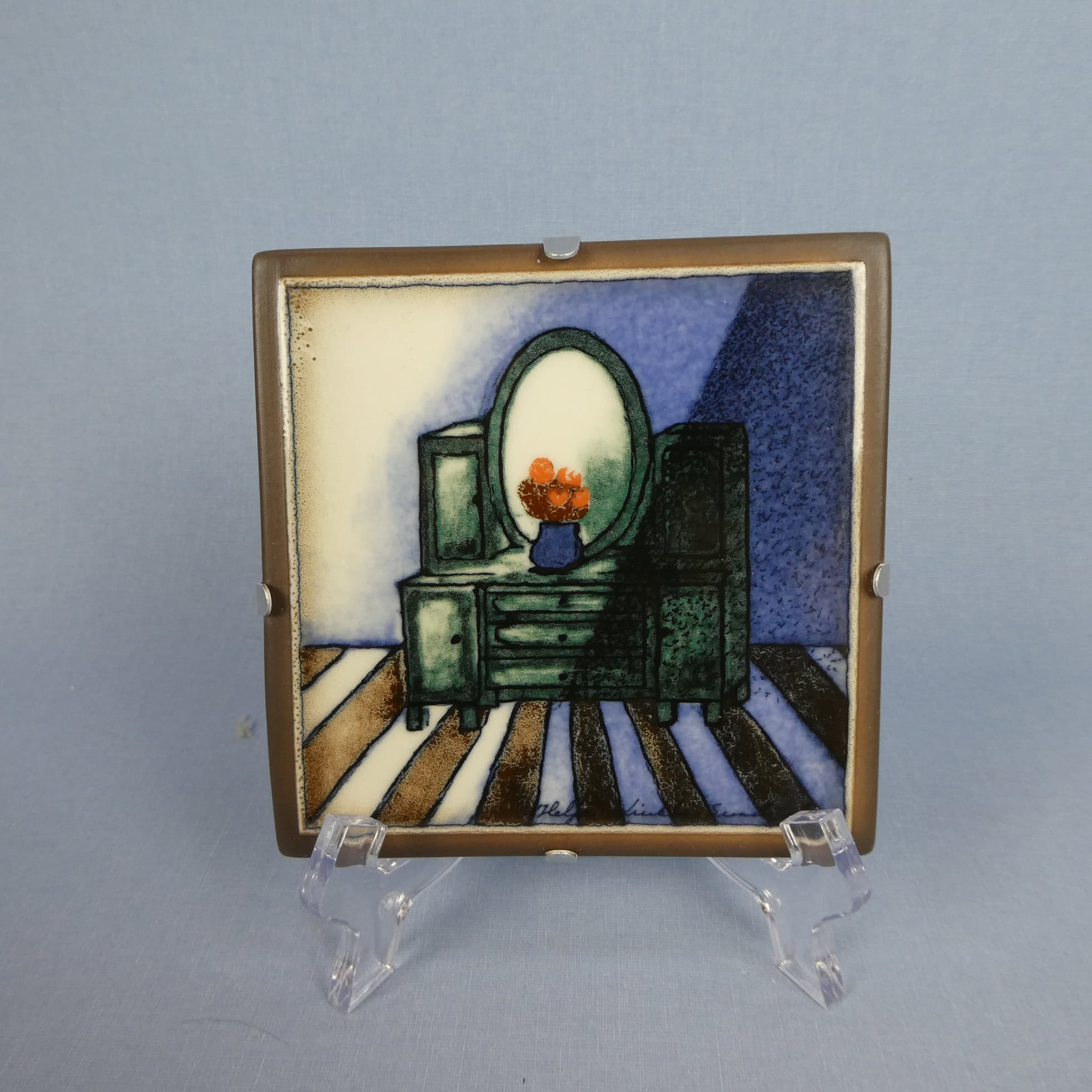 Arabia Piironki seinälaatta 12x12 cm Heljä Liukko-Sundström.