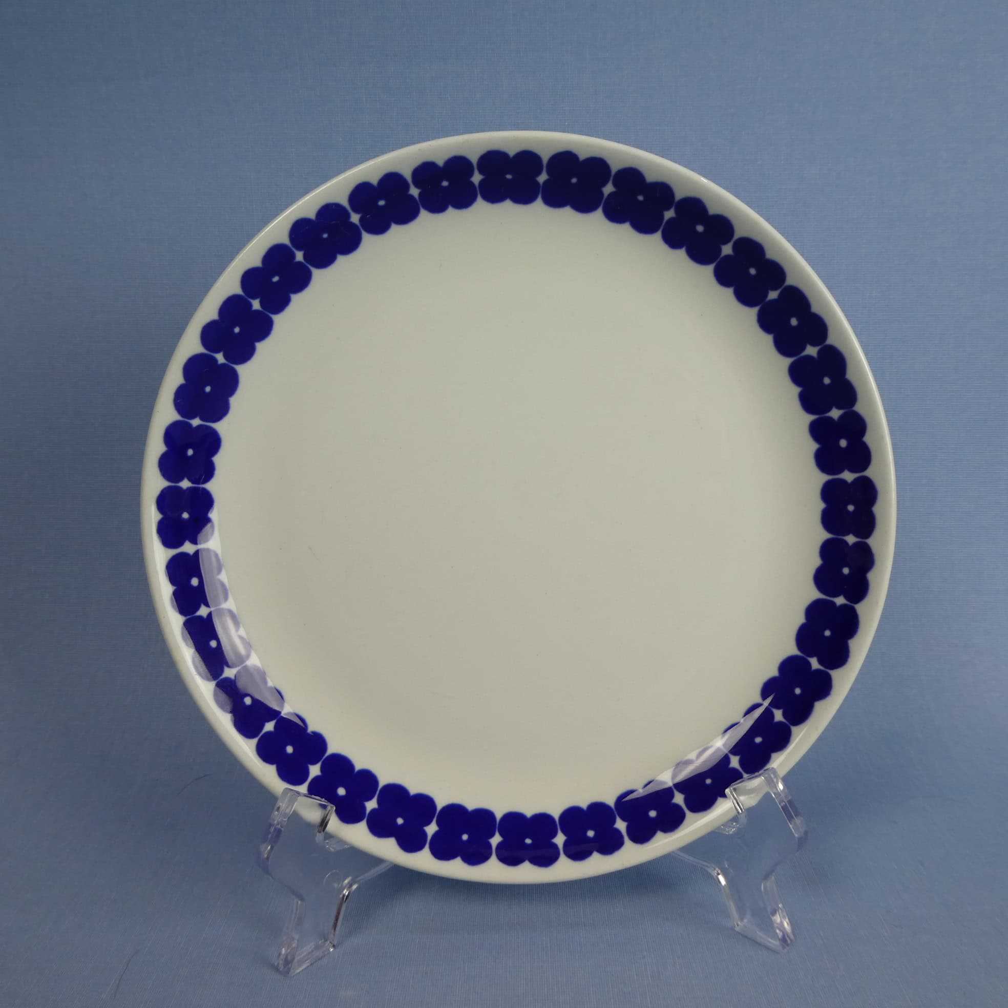 Arabia Leinikki lautanen 17 cm sininen.