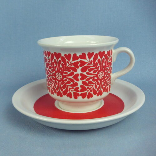 Arabia Tytti kahvikuppi punainen.