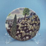 Arabia Porojen kuljettajat seinälautanen A. Alariesto.