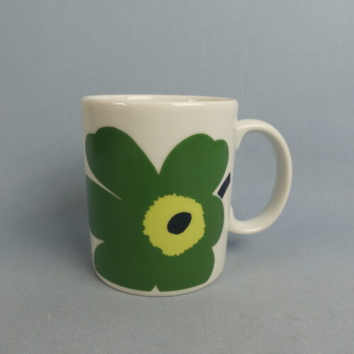 Marimekko Unikko muki vihreä.