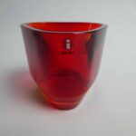 Iittala Tris kynttilälyhty punainen