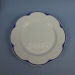 Arabia "Juhla-Pekka" sinikultaemalji lautanen noin 22,5 cm.