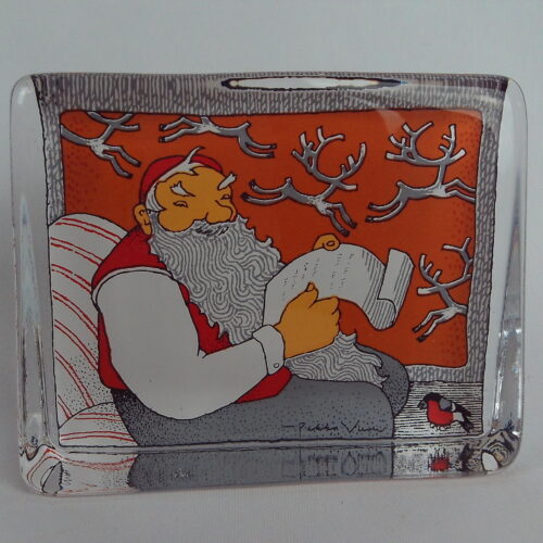 Iittala Joulupukki lasikortti 100 mm.