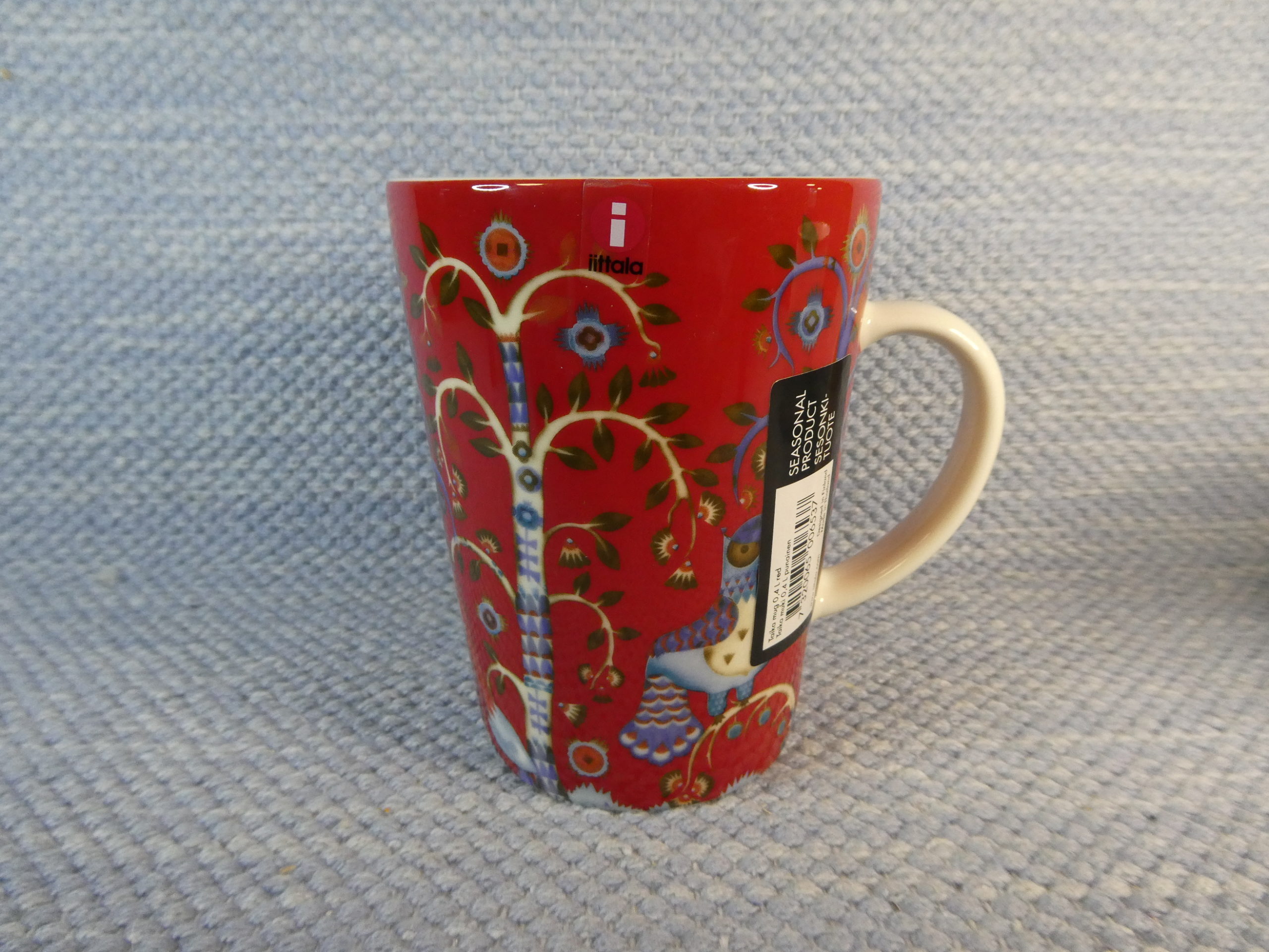 Iittala Taika muki punainen tarra