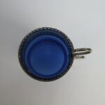 Iittala Tsaikka lasi 23 cl sininen/teräs pidike Timo Sarpaneva.