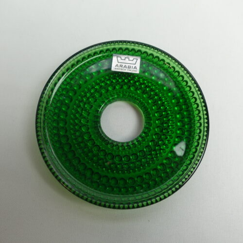 Nuutajärven lasi Kastehelmi kynttilämansetti vihreä.