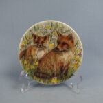 Arabia Kettu Fauna-sarja seinälautanen 12 cm.