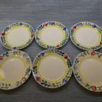 Käsinmaalattu lautanen, R-malli, 50-luku