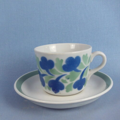 Arabia Vappu kahvikuppi sinivihreä.