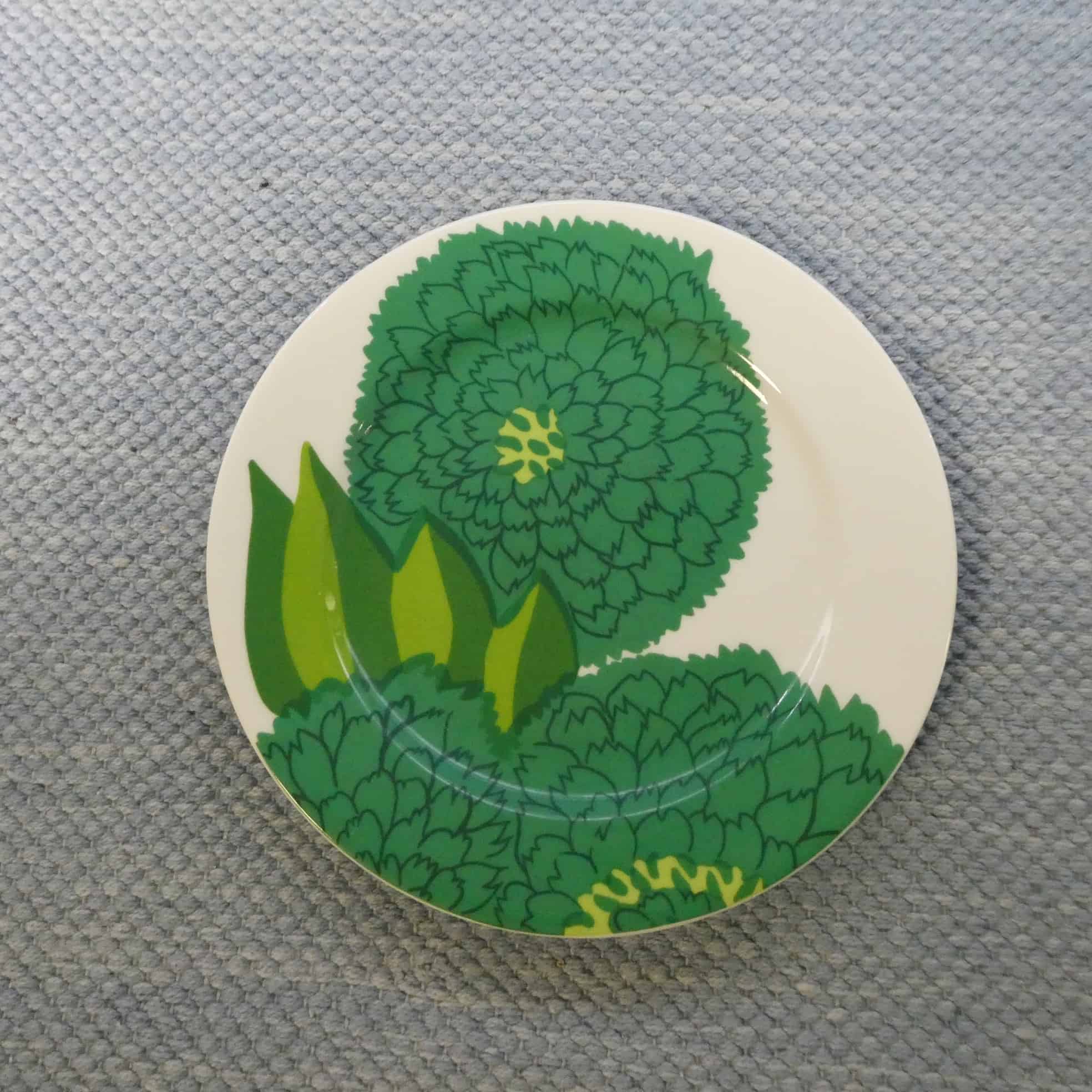 Primavera lautanen, ruohonvihreä, Marimekko, Maija Isola
