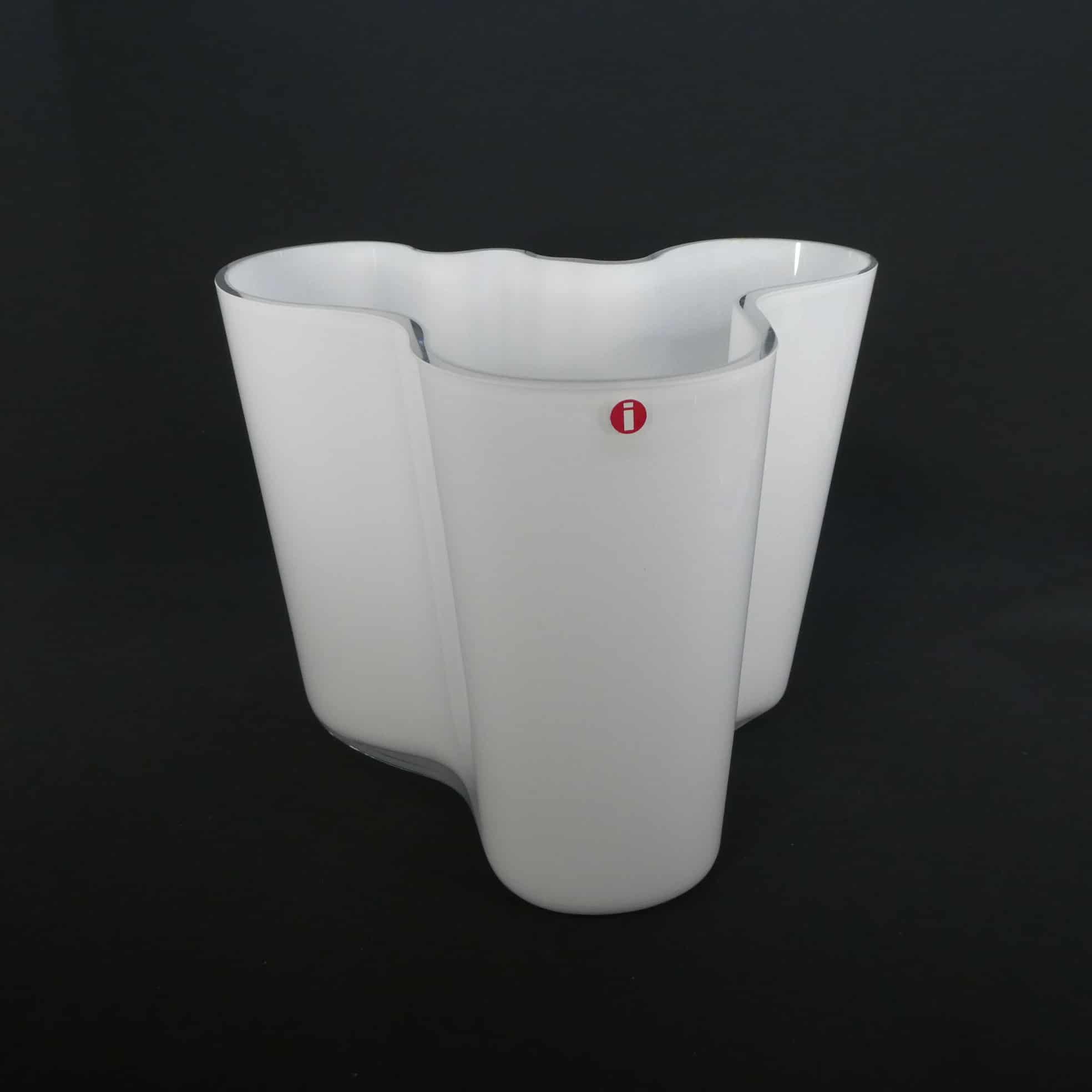 Iittala Aalto maljakko, valkoinen 160 mm