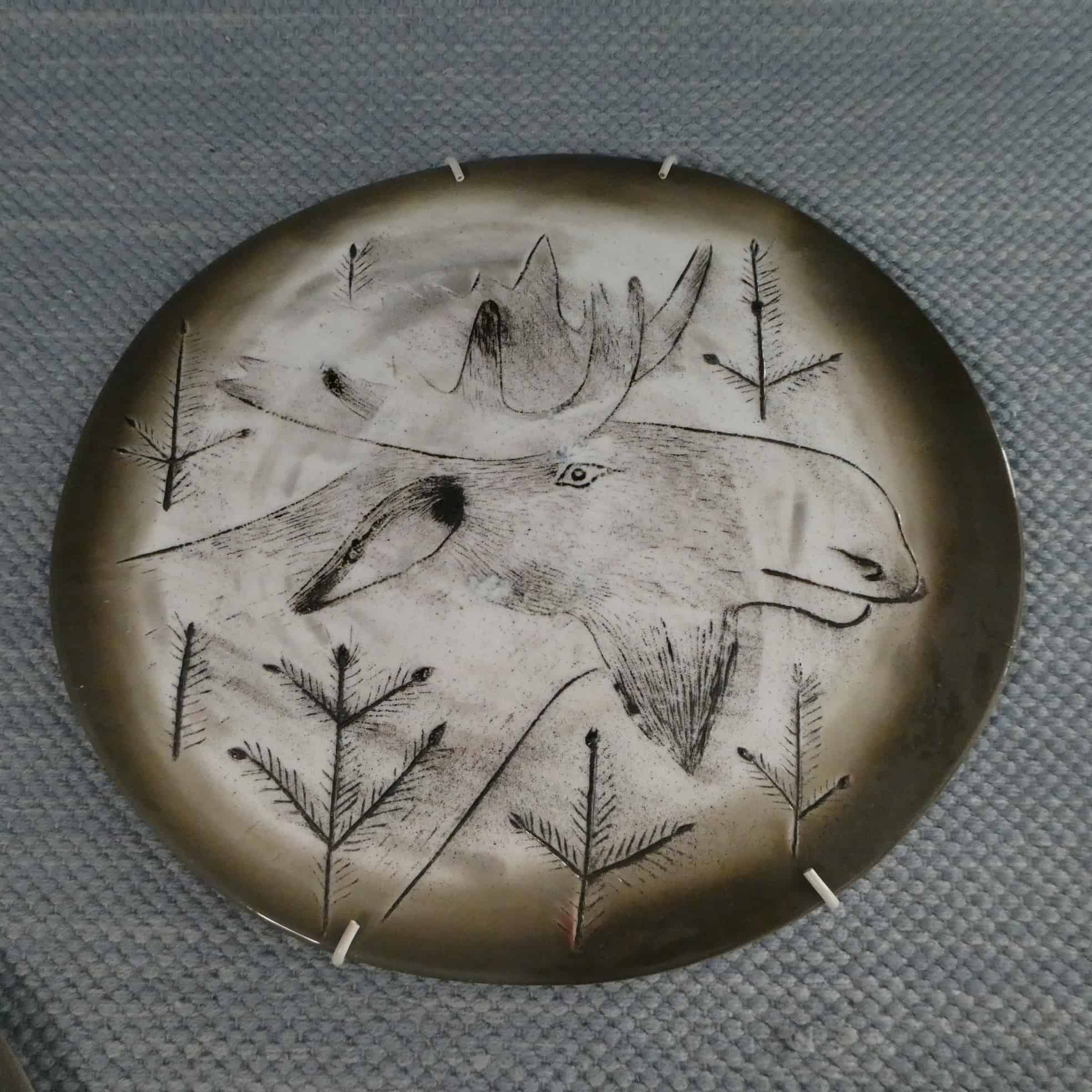 Hirvi, seinälaatta, Fauna Fennica