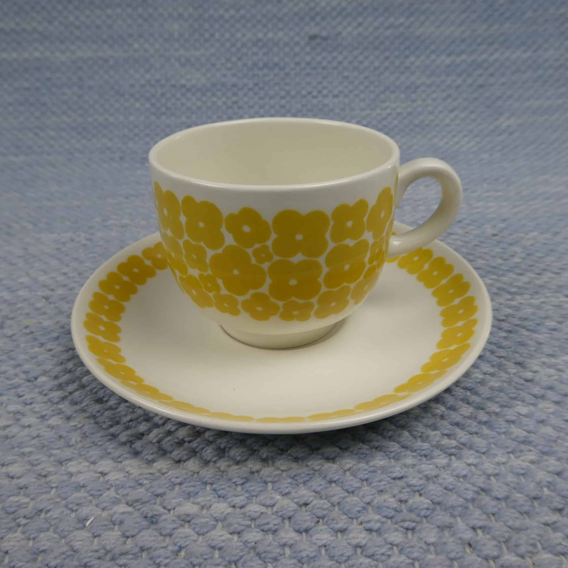 Leinikki kahvikuppi, keltainen