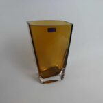 Nuutajärven lasi Purje maljakko amber