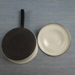 Finel emalikasari harmaamusta raitainen