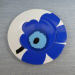 Marimekko sininen Unikko iso lautanen