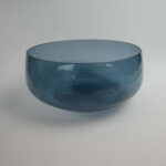 Riihimäen lasi Kulma tarjoilukulho sininen