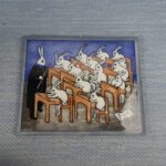 Arabia Pupukoulu seinälaatta Heljä