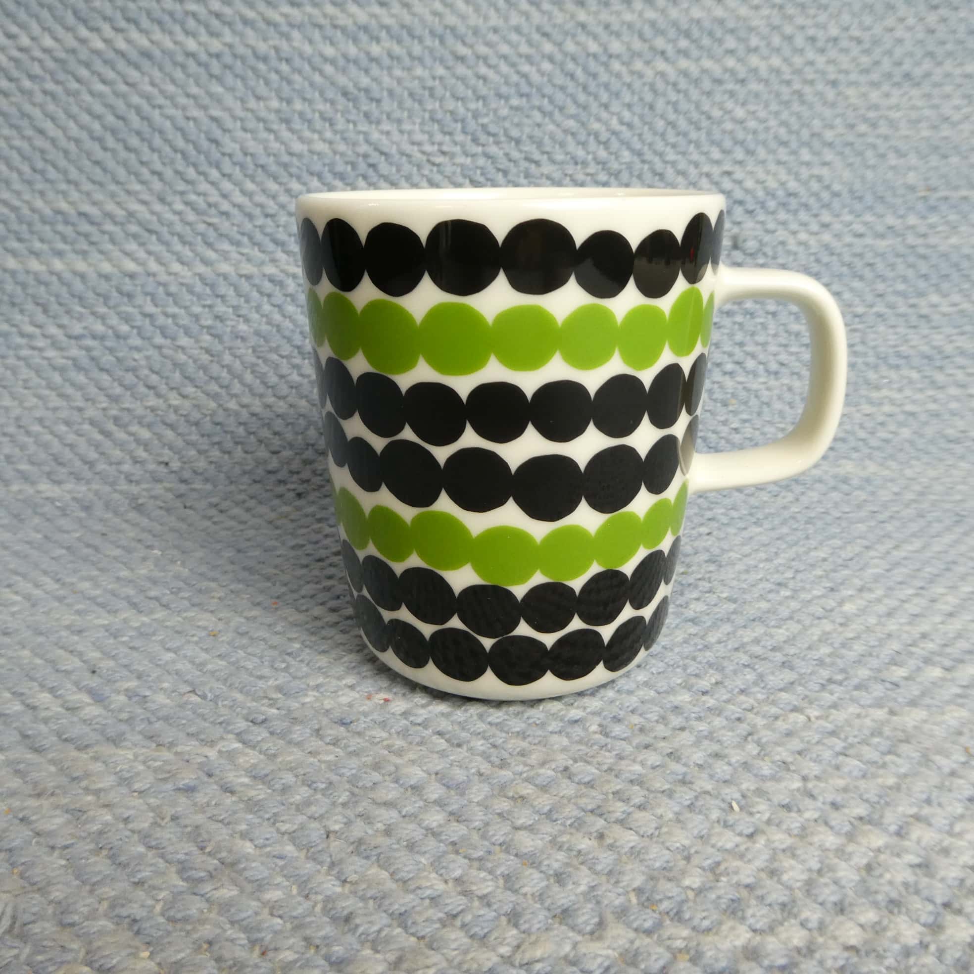 Marimekko Oiva Siirtolapuutarha Räsymatto muki vihreä.