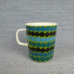 Marimekko Oiva Siirtolapuutarha Räsymatto muki turkoosi.