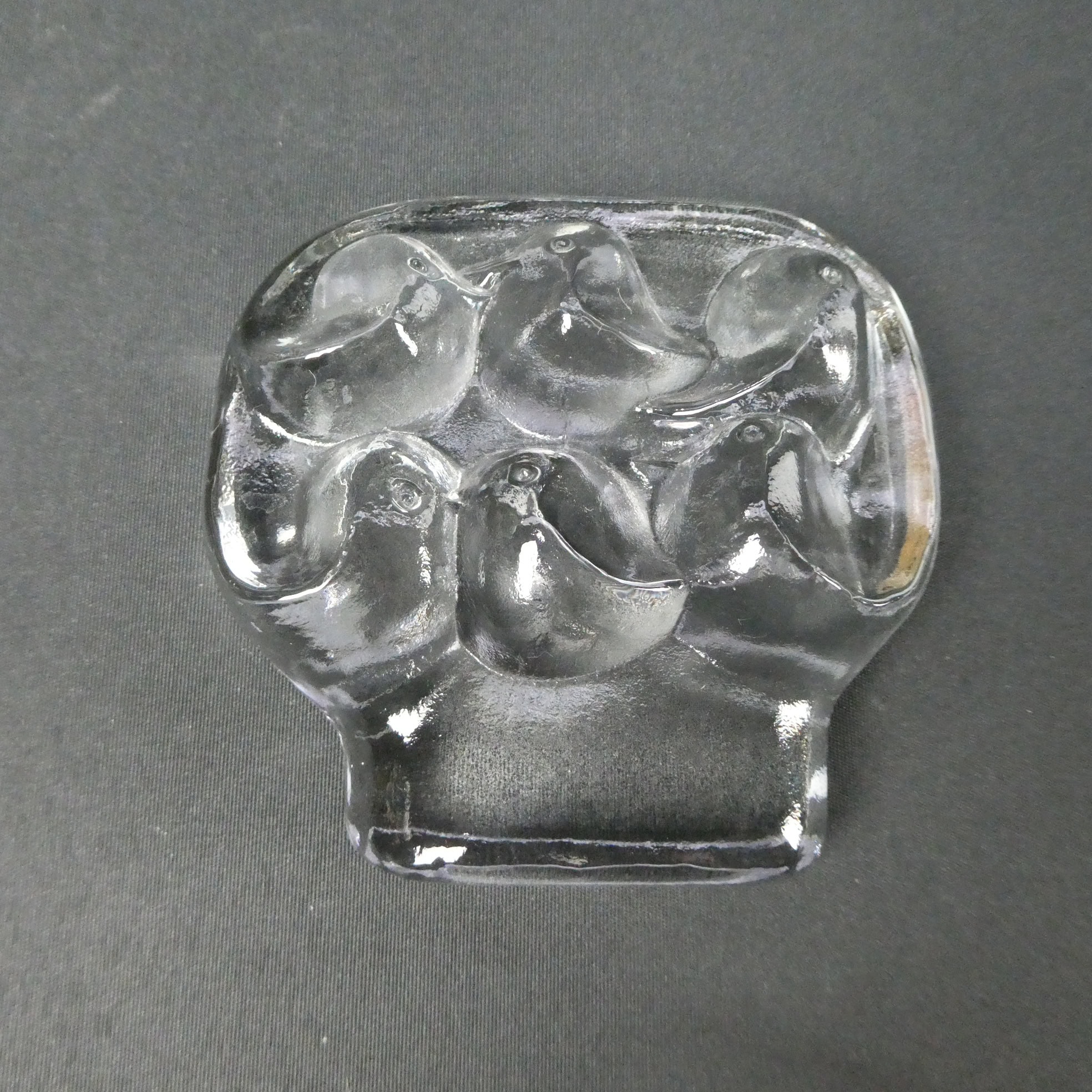 Iittala Lintupuu lasipaino Jorma Vennola.
