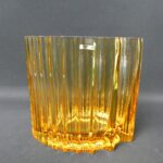 Riihimäen lasi Urku maljakko 160 mm amber Eero Rislakki.