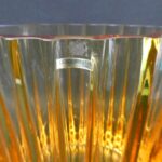Riihimäen lasi Urku maljakko 160 mm amber Eero Rislakki.