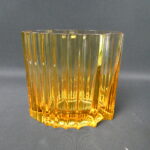 Riihimäen lasi Urku maljakko 160 mm amber Eero Rislakki.