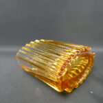 Riihimäen lasi Urku maljakko 160 mm amber Eero Rislakki.