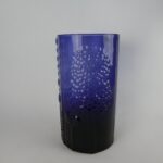 Nuutajärven lasi Flora maljakko violetti 21 cm Oiva Toikka.