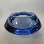 Iittala Inari lasimalja 150 mm sininen Erkki Vesanto.