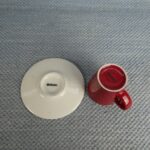 Iittala Aika Graphics espressokuppi punainen.