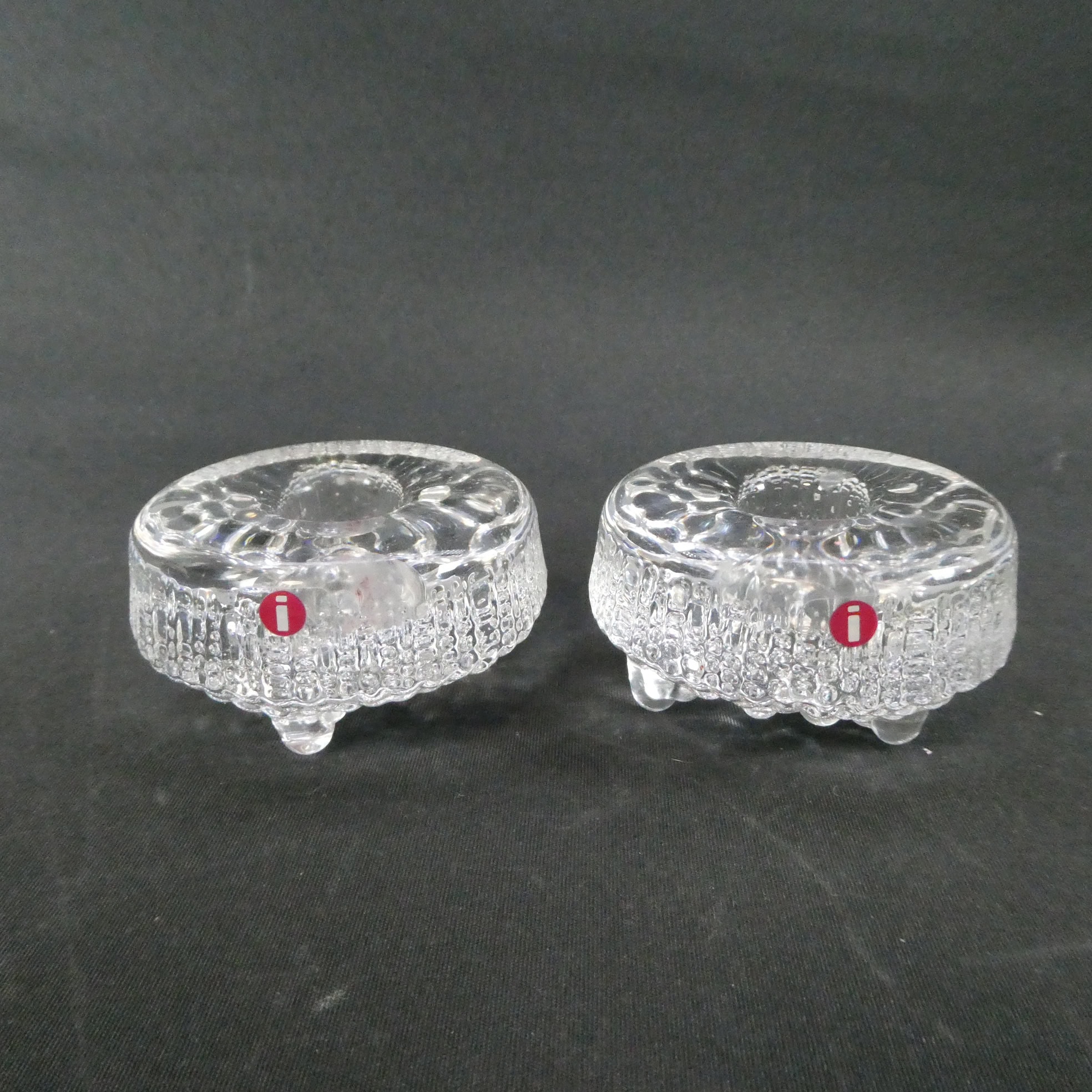 Iittala Ultima Thule kynttilänjalka 2 kpl Tapio Wirkkala.